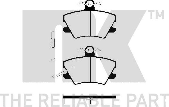 NK 223732 - Bremsbelagsatz, Scheibenbremse alexcarstop-ersatzteile.com