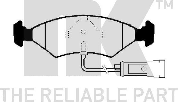 NK 222503 - Bremsbelagsatz, Scheibenbremse alexcarstop-ersatzteile.com