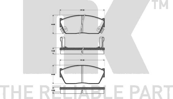 NK 222604 - Bremsbelagsatz, Scheibenbremse alexcarstop-ersatzteile.com