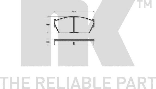 NK 222620 - Bremsbelagsatz, Scheibenbremse alexcarstop-ersatzteile.com