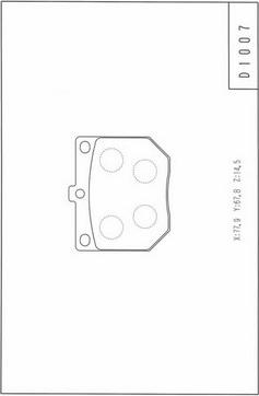 NPS N360N63 - Bremsbelagsatz, Scheibenbremse alexcarstop-ersatzteile.com