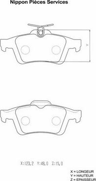 DJ Parts BP2930 - Bremsbelagsatz, Scheibenbremse alexcarstop-ersatzteile.com