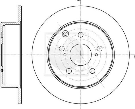 NPS T331A47 - Bremsscheibe alexcarstop-ersatzteile.com