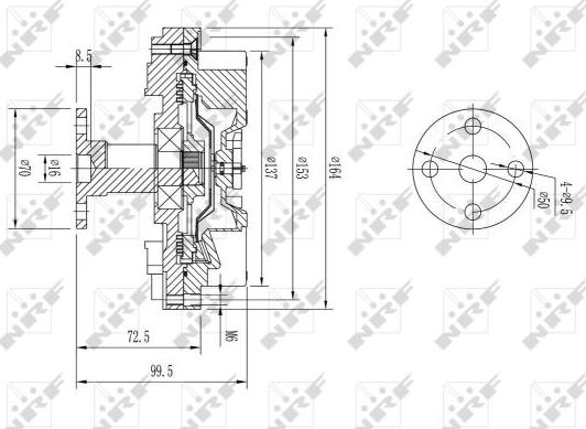 NRF 49597 - Kupplung, Kühlerlüfter alexcarstop-ersatzteile.com