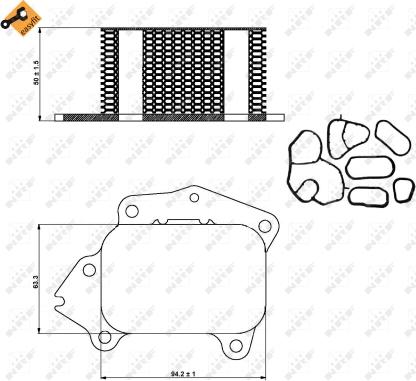 NRF 31333 - Ölkühler, Motoröl alexcarstop-ersatzteile.com