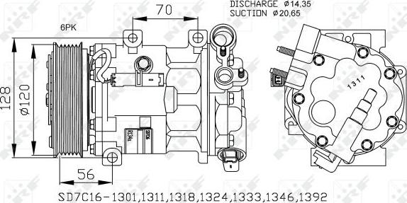 NRF 32682 - Kompressor, Klimaanlage alexcarstop-ersatzteile.com