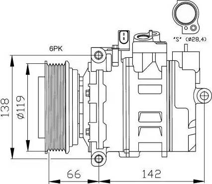 NRF 32111G - Kompressor, Klimaanlage alexcarstop-ersatzteile.com