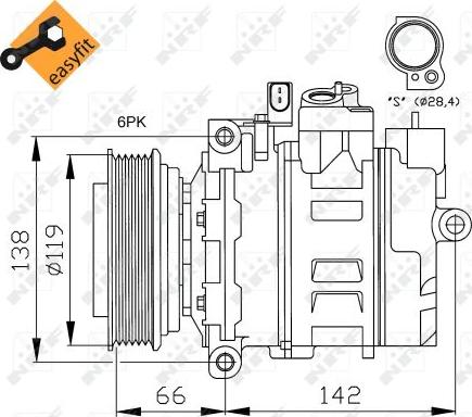 NRF 32111 - Kompressor, Klimaanlage alexcarstop-ersatzteile.com