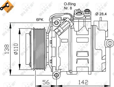 NRF 32178 - Kompressor, Klimaanlage alexcarstop-ersatzteile.com