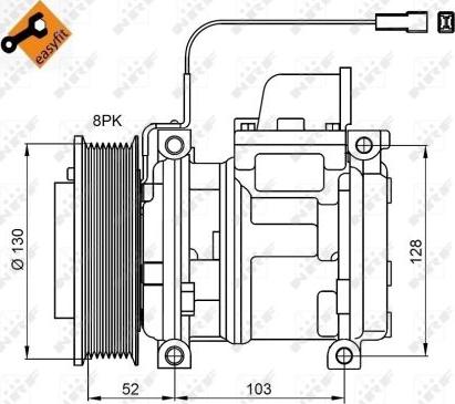 NRF 32824 - Kompressor, Klimaanlage alexcarstop-ersatzteile.com