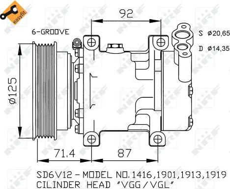 NRF 32259 - Kompressor, Klimaanlage alexcarstop-ersatzteile.com