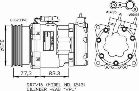 NRF 32266G - Kompressor, Klimaanlage alexcarstop-ersatzteile.com