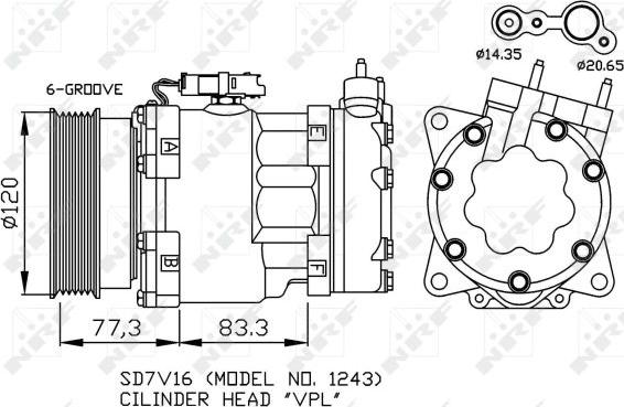 NRF 32266 - Kompressor, Klimaanlage alexcarstop-ersatzteile.com