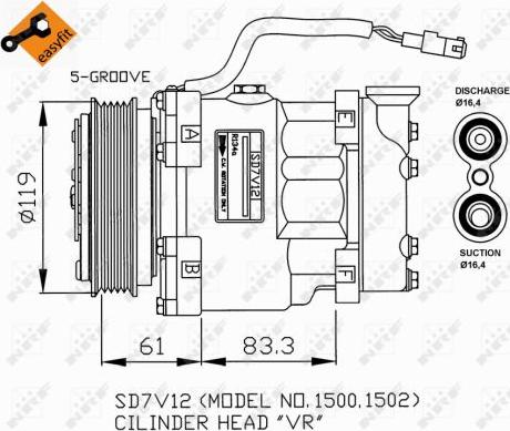 NRF 32219G - Kompressor, Klimaanlage alexcarstop-ersatzteile.com