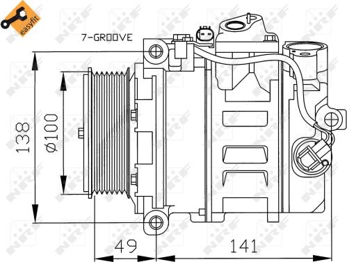 NRF 32216 - Kompressor, Klimaanlage alexcarstop-ersatzteile.com