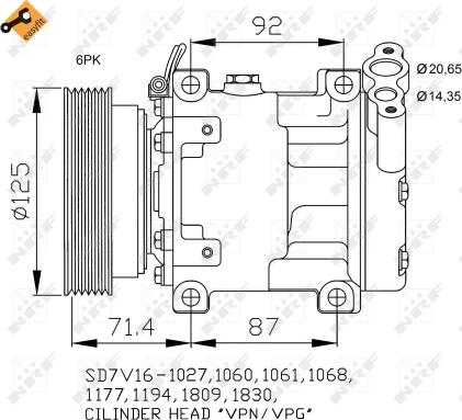 NRF 32742 - Kompressor, Klimaanlage alexcarstop-ersatzteile.com