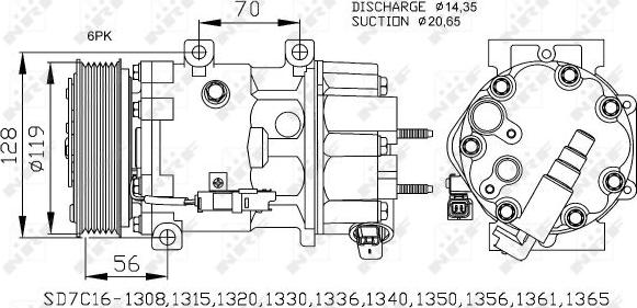 NRF 32772 - Kompressor, Klimaanlage alexcarstop-ersatzteile.com