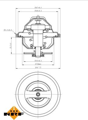 NRF 725047 - Thermostat, Kühlmittel alexcarstop-ersatzteile.com