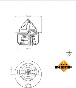 NRF 725054 - Thermostat, Kühlmittel alexcarstop-ersatzteile.com