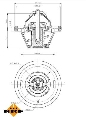 NRF 725064 - Thermostat, Kühlmittel alexcarstop-ersatzteile.com