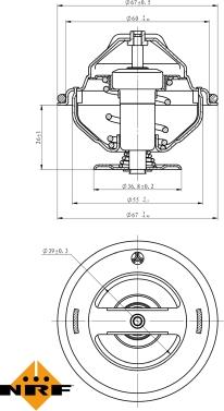 NRF 725063 - Thermostat, Kühlmittel alexcarstop-ersatzteile.com