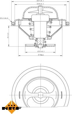 NRF 725086 - Thermostat, Kühlmittel alexcarstop-ersatzteile.com