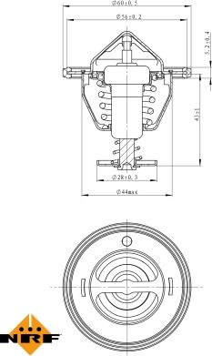 NRF 725088 - Thermostat, Kühlmittel alexcarstop-ersatzteile.com