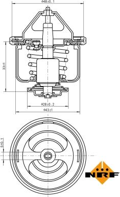 NRF 725026 - Thermostat, Kühlmittel alexcarstop-ersatzteile.com