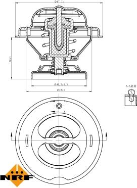 NRF 725074 - Thermostat, Kühlmittel alexcarstop-ersatzteile.com