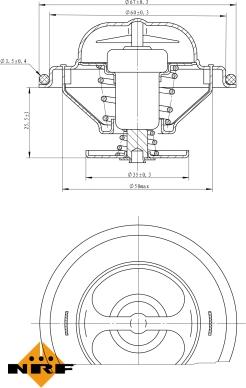 NRF 725070 - Thermostat, Kühlmittel alexcarstop-ersatzteile.com