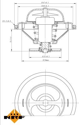 NRF 725071 - Thermostat, Kühlmittel alexcarstop-ersatzteile.com