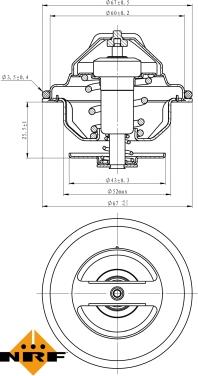 NRF 725192 - Thermostat, Kühlmittel alexcarstop-ersatzteile.com