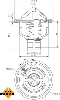 NRF 725142 - Thermostat, Kühlmittel alexcarstop-ersatzteile.com