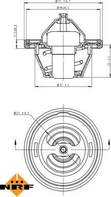 NRF 725154 - Thermostat, Kühlmittel alexcarstop-ersatzteile.com