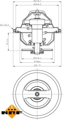 NRF 725106 - Thermostat, Kühlmittel alexcarstop-ersatzteile.com