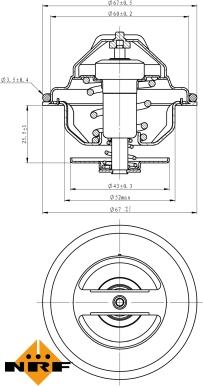 NRF 725100 - Thermostat, Kühlmittel alexcarstop-ersatzteile.com