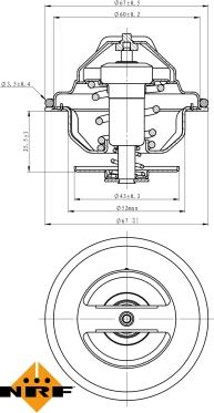 NRF 725103 - Thermostat, Kühlmittel alexcarstop-ersatzteile.com