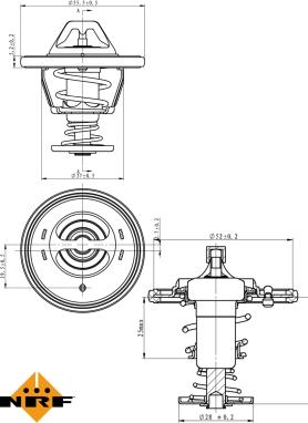 NRF 725118 - Thermostat, Kühlmittel alexcarstop-ersatzteile.com