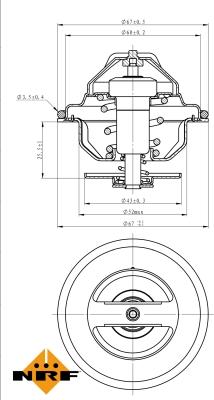 NRF 725184 - Thermostat, Kühlmittel alexcarstop-ersatzteile.com