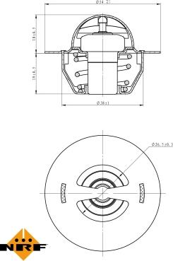 NRF 725129 - Thermostat, Kühlmittel alexcarstop-ersatzteile.com