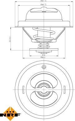 NRF 725123 - Thermostat, Kühlmittel alexcarstop-ersatzteile.com