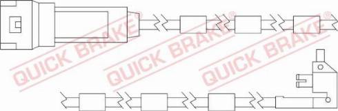 OJD Quick Brake WS 0125 A - Warnkontakt, Bremsbelagverschleiß alexcarstop-ersatzteile.com