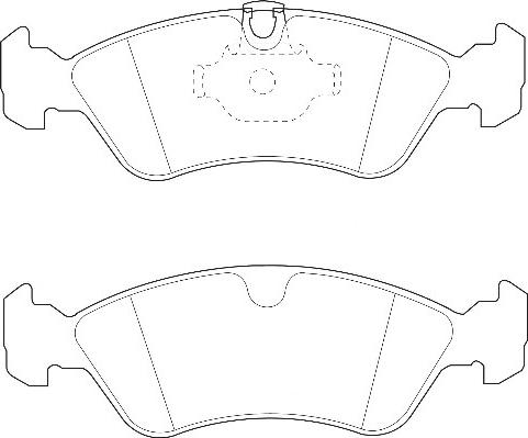 Omnicraft 2134998 - Bremsbelagsatz, Scheibenbremse alexcarstop-ersatzteile.com