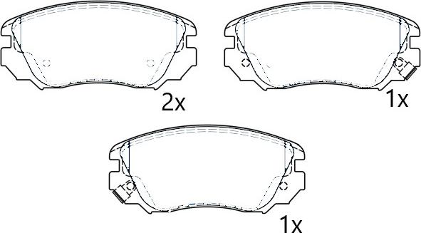 Omnicraft NAMJ2K021DSAA - Bremsbelagsatz, Scheibenbremse alexcarstop-ersatzteile.com