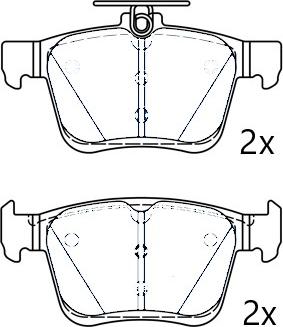 Omnicraft NAMJ2M007ARAA - Bremsbelagsatz, Scheibenbremse alexcarstop-ersatzteile.com