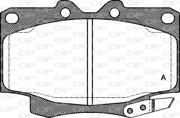 Open Parts BPA0430.04 - Bremsbelagsatz, Scheibenbremse alexcarstop-ersatzteile.com