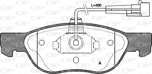 Open Parts BPA0587.11 - Bremsbelagsatz, Scheibenbremse alexcarstop-ersatzteile.com