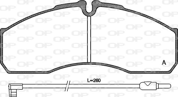 Open Parts BPA0651.12 - Bremsbelagsatz, Scheibenbremse alexcarstop-ersatzteile.com