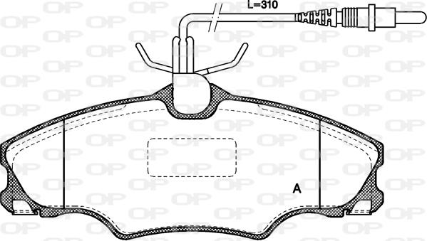 Open Parts BPA0603.04 - Bremsbelagsatz, Scheibenbremse alexcarstop-ersatzteile.com