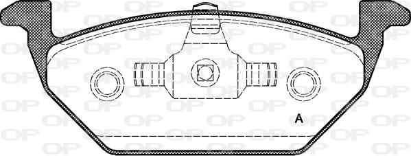 Japanparts PA-0044MK - Bremsbelagsatz, Scheibenbremse alexcarstop-ersatzteile.com